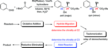 Graphical abstract: Theoretical studies on the mechanism and stereoselectivity of Rh(Phebox)-catalyzed asymmetric reductive aldol reaction
