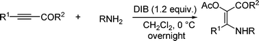 Graphical abstract: Highly stereoselective synthesis of tetrasubstituted alkenesviahydroamination of alkynes and C–H acetoxylation