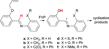 Graphical abstract: Gas-phase generation and cyclisation reactions of imidoyl radicals