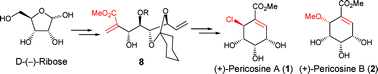 Graphical abstract: Facile carbohydrate-based stereocontrolled divergent synthesis of (+)-pericosines A and B