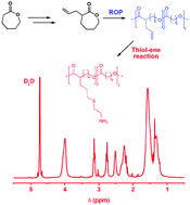 Graphical abstract: Cationic polyesters bearing pendent amino groups prepared by thiol–ene chemistry