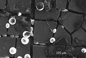 Graphical abstract: ‘Pearls in paddy field’: monodisperse boron-doped diamond microspheres produced in a silica-nanosphere-layers matrix by chemical vapor deposition
