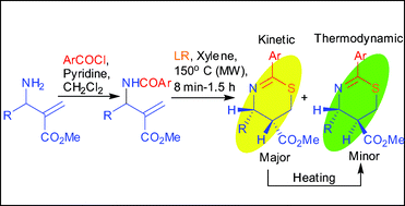 Graphical abstract: Microwave-assisted one-pot synthesis of 2-aryl-5,6-dihydro-4H-1,3-thiazines via reaction between Lawesson’s reagent and allyl arylamides derived from Morita–Baylis–Hillman acetates