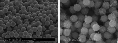 Graphical abstract: Chemical reactivity of hybrid particles