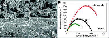 Graphical abstract: Electrode tailoring improves the intermediate temperature performance of solid oxide fuel cells based on a Y and Pr co-doped barium zirconate proton conducting electrolyte