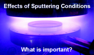 Graphical abstract: Effects of sputtering conditions on formation of gold nanoparticles in sputter deposition technique