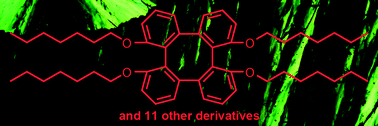 Graphical abstract: Thermotropic liquid crystals based on 1,8,9,16-tetrasubstituted tetraphenylenes and their structure–property relationship studies