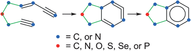 Graphical abstract: Novel [4 + 2] cycloaddition reactions of alkyne and enyne key-units: Direct access to bicyclic aromatic and heteroaromatic products. A theoretical mechanistic study