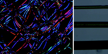 Graphical abstract: Preparation of actuating fibres of oriented main-chain liquid crystalline elastomers by a wetspinning process