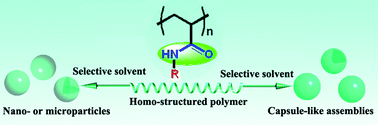 Graphical abstract: Facile engineering of nano- and microparticles viaself-assembly of homopolymers