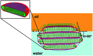 Graphical abstract: Pickering emulsions stabilized by stacked catanionic micro-crystals controlled by charge regulation