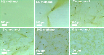 Graphical abstract: Solvent effects on structure, photoresponse and speed of gelation of a dicholesterol-linked azobenzene organogel