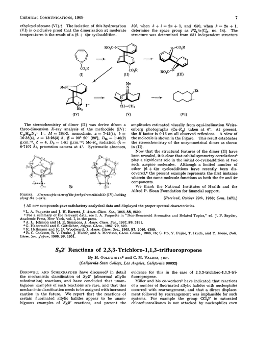 S2′ reactions of 2,3,3-trichloro-1,1,3-trifluoropropene