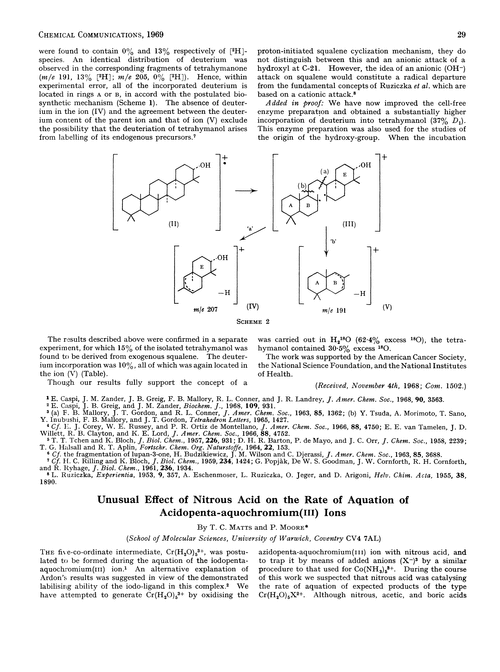Unusual effect of nitrous acid on the rate of aquation of acidopenta-aquochromium(III) ions