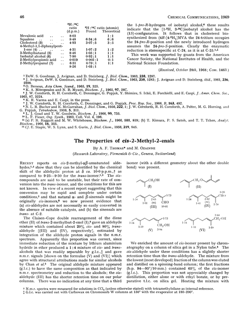 The properties of cis-2-methyl-2-enals
