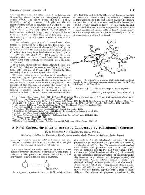 A novel carboxyvinylation of aromatic compounds by palladium(II) chloride