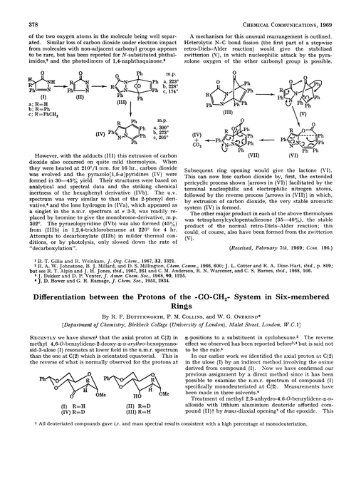 Differentiation between the protons of the -CO-CH2- system in six-membered rings