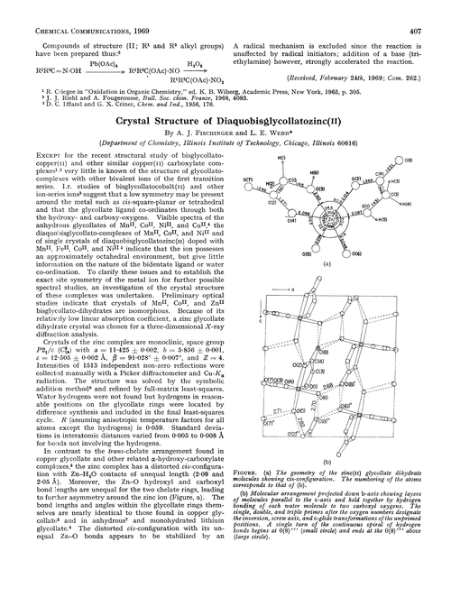 Crystal structure of diaquobisglycollatozinc(II)