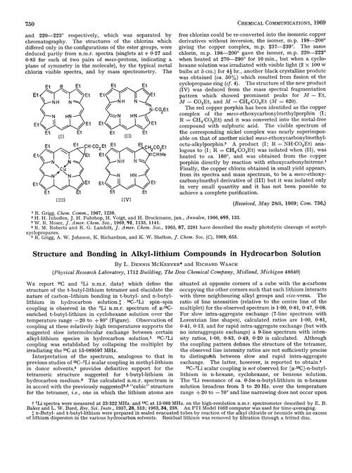 Structure and bonding in alkyl-lithium compounds in hydrocarbon solution