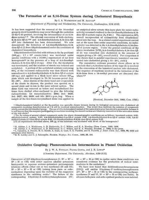 Oxidative coupling: phenoxonium-ion intermediates in phenol oxidation