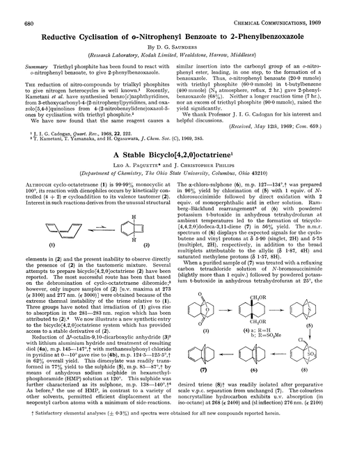 A stable bicyclo[4,2,0]octatriene