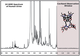 Graphical abstract: 1H NMR detection of small molecules in human urine with a deep cavitand synthetic receptor