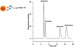 Graphical abstract: Separation of β-agonists in pork on a weak cation exchange column by HPLC with fluorescence detection