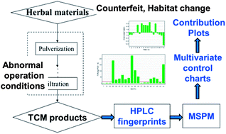 Graphical abstract: Multivariate analysis based on chromatographic fingerprinting for the evaluation of batch-to-batch reproducibility in traditional Chinese medicinal production