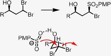 Graphical abstract: Differentiation of diastereotopic bromine atoms in SN2 reactions of gem-dibromides