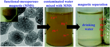 Graphical abstract: Functional, mesoporous, superparamagnetic colloidal sorbents for efficient removal of toxic metals