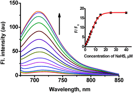 Graphical abstract: A near-infrared fluorescent turn-on probe for fluorescence imaging of hydrogen sulfide in living cells based on thiolysis of dinitrophenyl ether