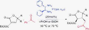 Graphical abstract: An efficient organocatalytic enantioselective Michael addition of aryl methyl ketones with 2-furanones: highly functionalized chiral 3,4-substituted lactones