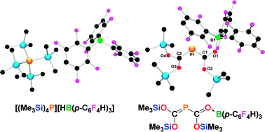 Graphical abstract: Silyl-migrations in frustrated Lewis pair chemistry: reactions of ((CH3)3Si)3P and B(C6F4H)3 with H2 and CO2