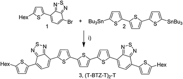 Graphical abstract: Self-assembly and electrical properties of a novel heptameric thiophene–benzothiadiazole based architectures