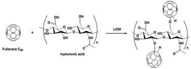 Graphical abstract: Hyaluronated fullerenes with photoluminescent and antitumoral activity