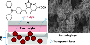 Graphical abstract: Benzothiadiazole-containing donor–acceptor–acceptor type organic sensitizers for solar cells with ZnO photoanodes