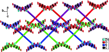 Graphical abstract: An unusual three-dimensional coordination network formed by parallel polythreading of two-fold polycatenated (6,3) layers