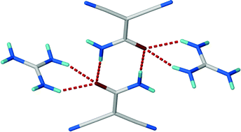 Graphical abstract: Nitrile groups as hydrogen-bond acceptors in a donor-rich hydrogen-bonding network