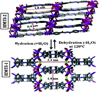 Graphical abstract: Reversible crystal-to-crystal transformation in nano-porous three-dimensional lead(ii) MOFs; study of solvent attendance on iodide adsorption affinity