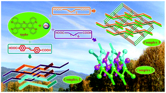 Graphical abstract: Tuning the lead complexes based on a double 1,10-phenanthroline derivative with versatile coordination behavior by dicarboxylates: from 0D nano-ring to an unprecedented 0D + 3D cocrystal