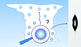 Graphical abstract: On the role of surface charges for homogeneous freezing of supercooled water microdroplets