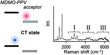 Graphical abstract: Resonance Raman studies of excited state structural displacements of conjugated polymers in donor/acceptor charge transfer complexes