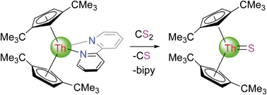 Graphical abstract: A bipyridyl thorium metallocene: synthesis, structure and reactivity