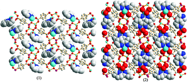 Graphical abstract: Metal complexes as templates: syntheses, structures, and luminescent properties of two zinc phosphonocarboxylates with ABW-zeolite topology