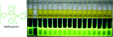 Graphical abstract: A highly selective sulfur-free iridium(iii)-complex-based phosphorescent chemidosimeter for detection of mercury(ii) ions