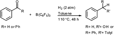 Graphical abstract: Heterolytic dihydrogen activation by B(C6F5)3 and carbonyl compounds