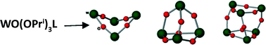 Graphical abstract: The synthesis of W–O–W μ-oxo clusters by hydrolysis of tungsten aminoalkoxides and their structural characterisation