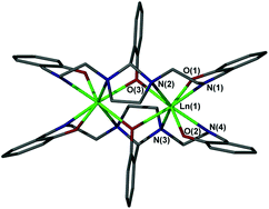 Graphical abstract: Single molecule magnetism in a μ-phenolato dinuclear lanthanide motif ligated by heptadentate Schiff base ligands