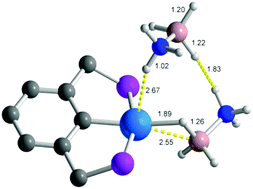 Graphical abstract: Catalytic amine-borane dehydrogenation by a PCP-pincer palladium complex: a combined experimental and DFT analysis of the reaction mechanism