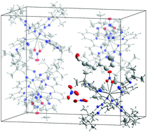 Graphical abstract: Crystal structure of [Eu(CyMe4-BTBP)2κ2O,O′-(NO3)](NO3)2·n-C8H17OH and its structure in 1-octanol solution